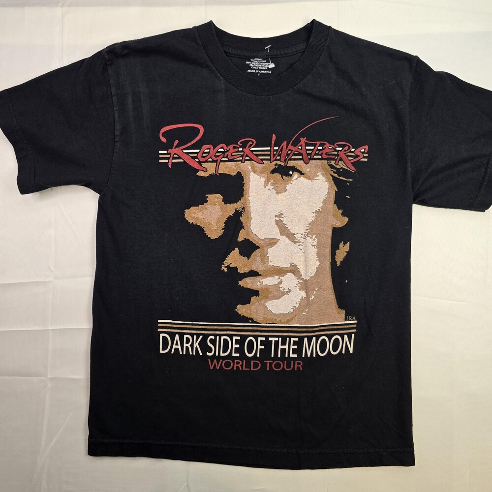 Roger Waters Shirt Mens Small Black Dark Side of the Moon World Tour Concert